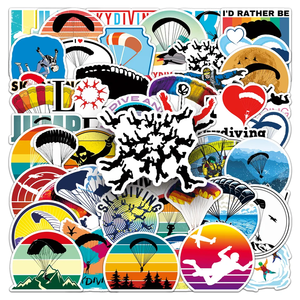 10/30/50ks vzrušujúce skresľové nálepky na karikatúru Extreme Sports Sticker DIY Scrapbook Luggage Laptop Phone Car Bikeboard Hračka