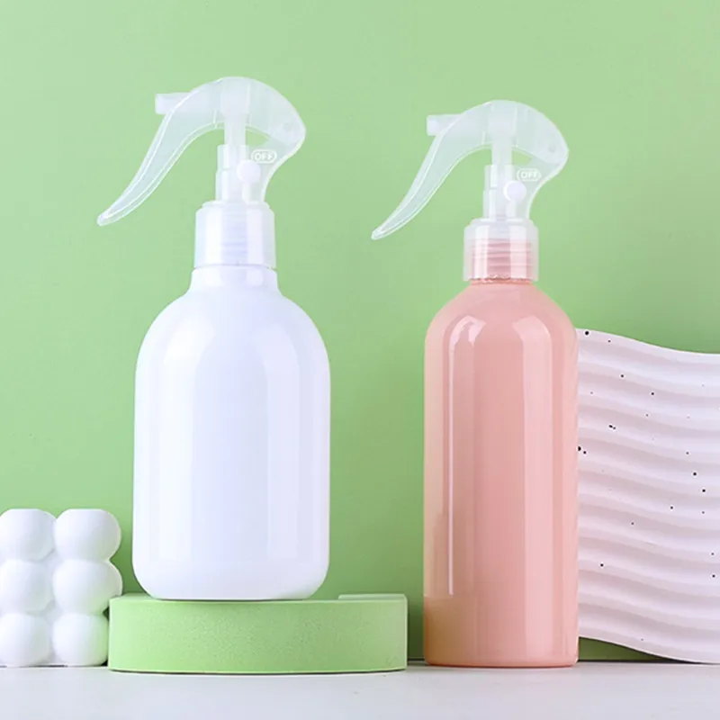 10/30ks 250 ml bielej plastovej fľaše s postrekovačom 260 ml ružového sprejového spúšťača spúšťača Spraver Doplniteľná fľaša prázdna nádoba