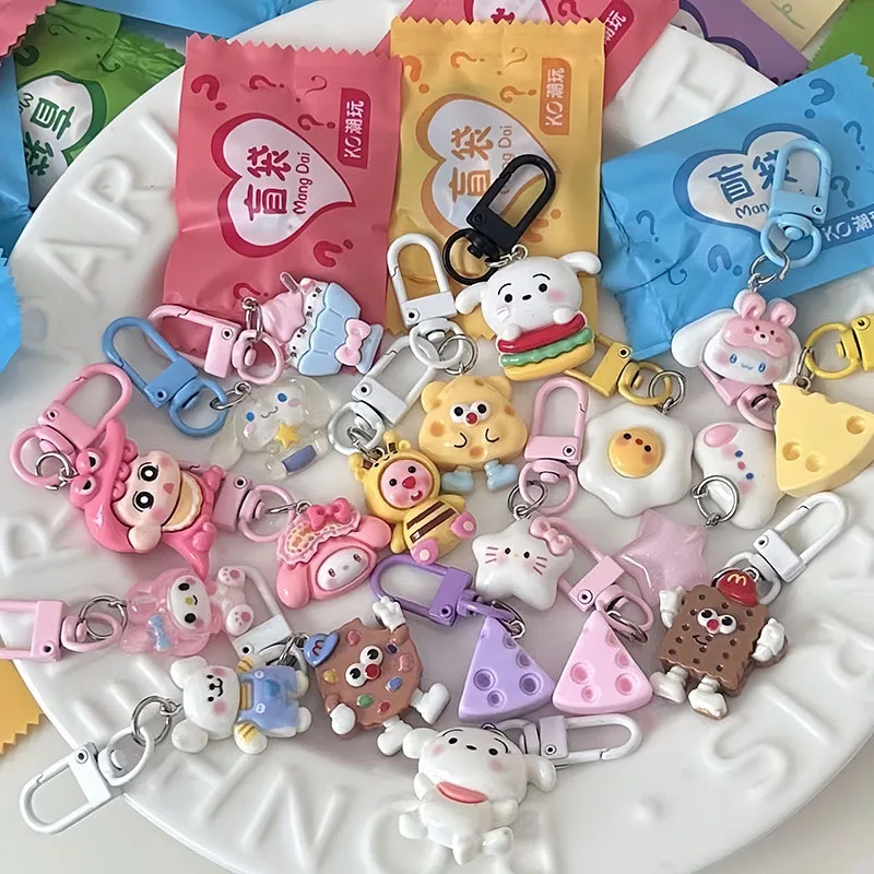 10/30ks mini karikatúra kľúča Darčeková taška Darček pre deti prekvapenie Key Ring School Cena Birthday Party laskavosti Goodie Bag Pinata Fallers