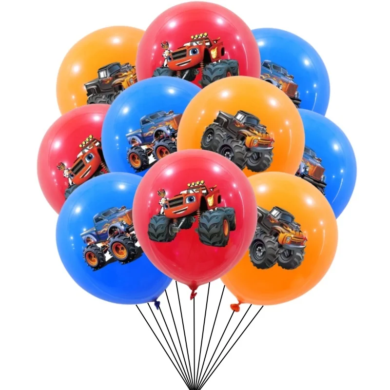 10/30ks monster Truck Latex Balloon Truck Race Balóny pre Monster Racer Téma Keti narodeniny bábätká Dodávka Dodávka