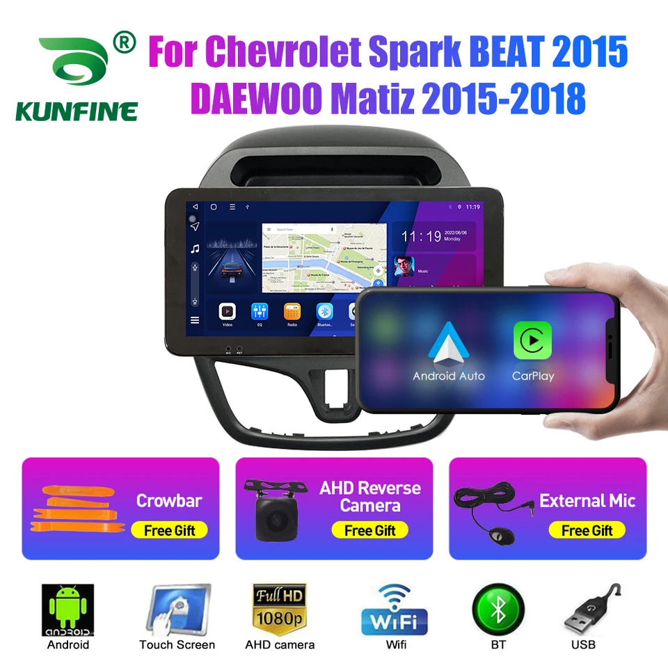 10,33 palca pre Chevrolet Spark porazil Daewoo Matiz 2Din Android Octa Core Car Stereo DVD navigačný hráč QLED CARPLAY