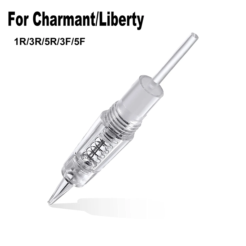 10/50ks Charmant Liberty Tattoo Cartridge ihly jednorazové permanentné make -up obočie pery