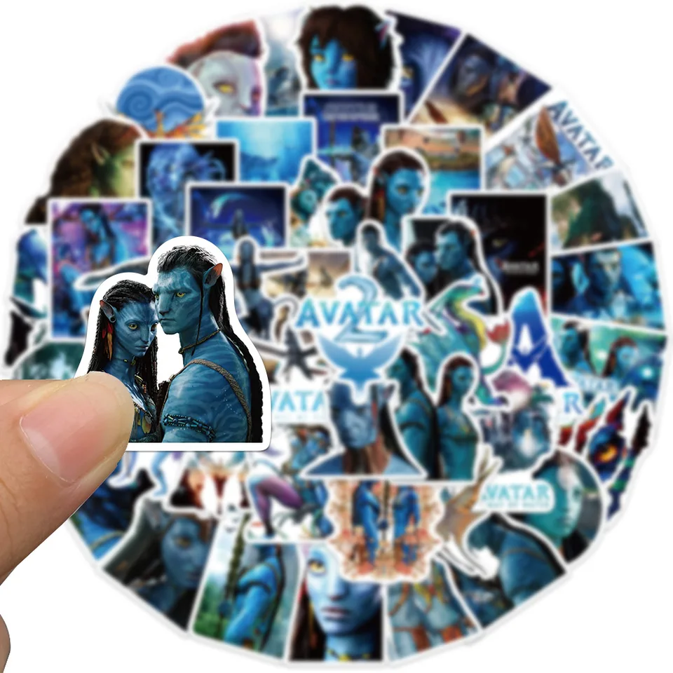 10/50ks karikatúra Anime Movie Avatar Avatar pre automobilový kufrový výzdoba Vinylové obtisky Vodotesná nálepka pre deti Hračky 2023