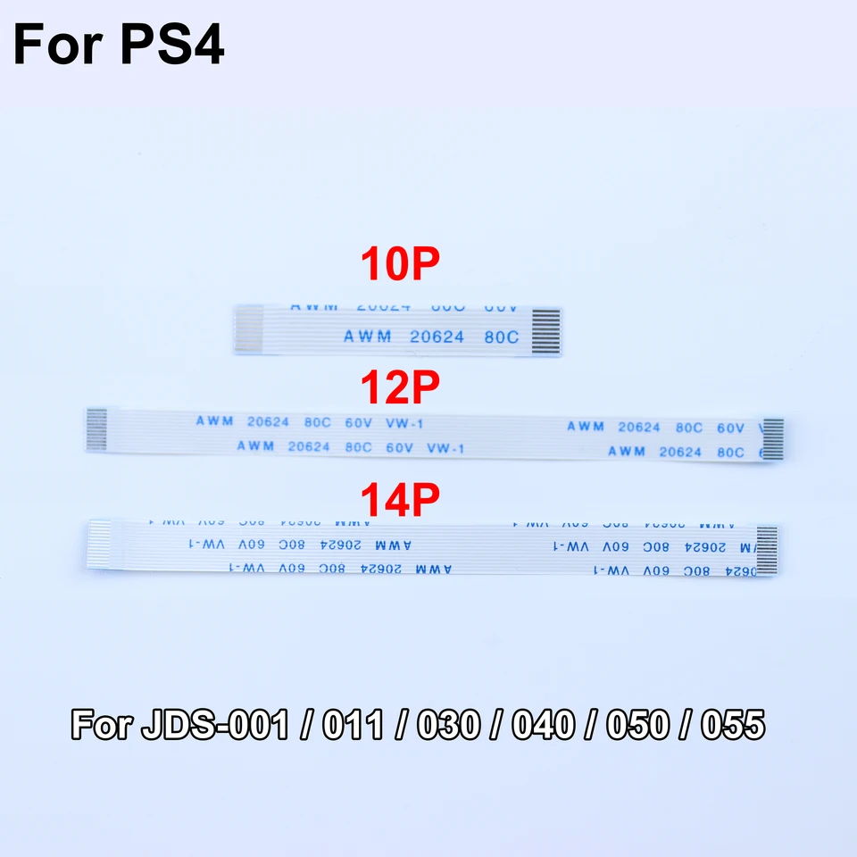 10/6ks pre PS4 Pro Slim Controller 10pin 12pin 14pin nabíjacie doska napájací spínač kábla dotyk podložky Flex kábel 10p 12p 14p