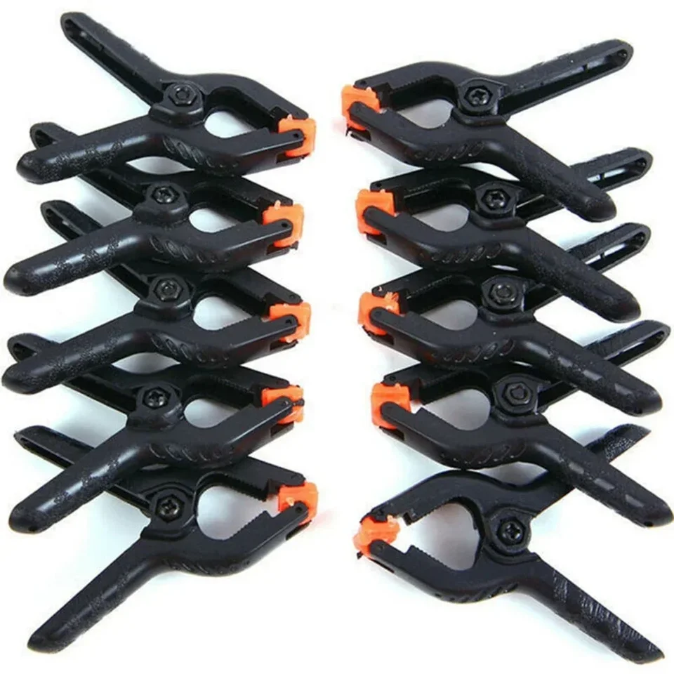 10 balení 2inch plastových nylonových nastaviteľných drevených svoriek Wood Work Tool Tools Spring Clip Carpentry Clamps Outtillage menuiserie