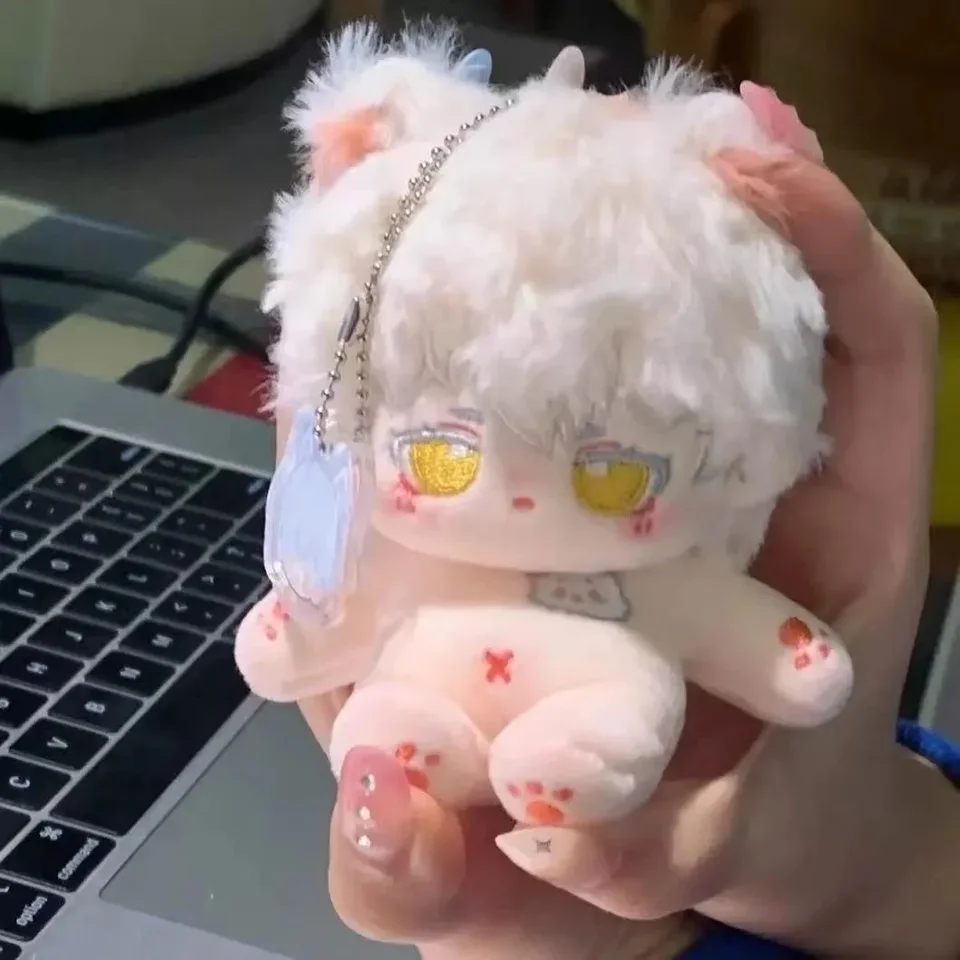 10 cm anime atribút sariel biele vlasy Pekné cosplay cosplay plyšová bábika bavlnené šaty oblečené oblečenie plnené hračky