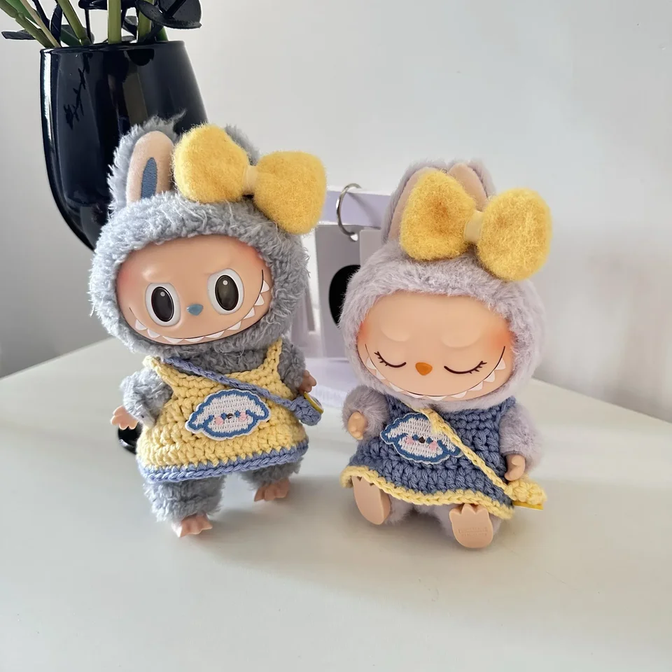 10 cm bavlnená bábika kvetina Krásne cukrovinky Doll Clothes Crossbody Set Set viacfarebné vyšívanie bjd Dolls Accessories