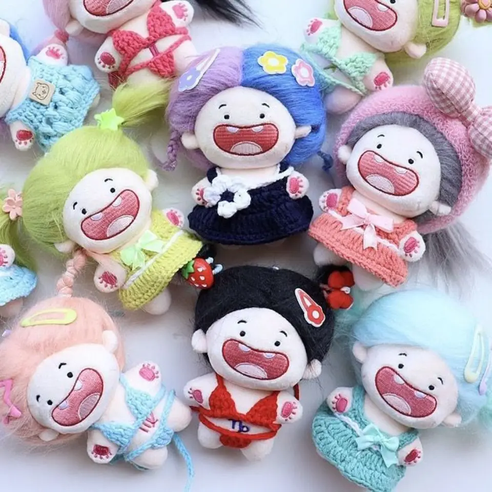 10 cm bábiky Cook Cotton Roztomilé pletené spodné prádlo Mini princezná bikiny oblek pre bavlnu plnené bábiky hračky Idol Doll Outfit