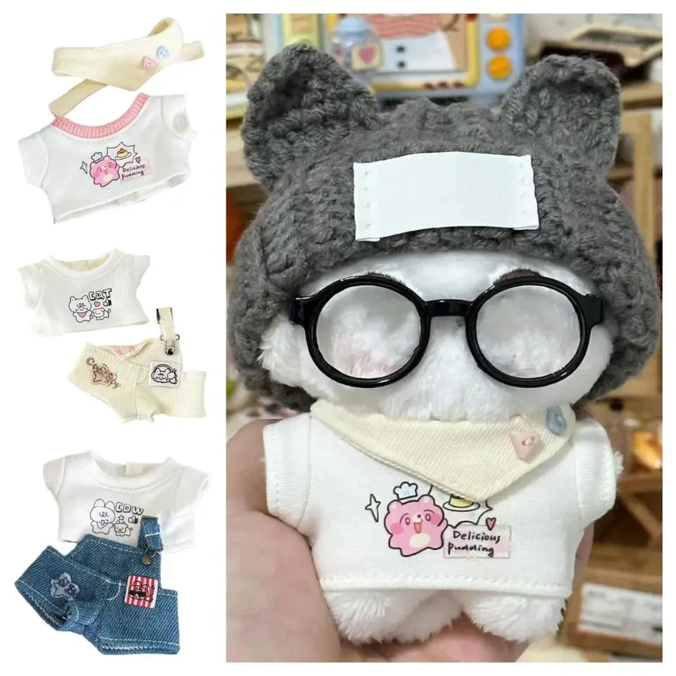 10 cm Doll Clother Dojky Doplnky podväzky na nohavice pre bábiky Tričko: Viacfarebné fotografie