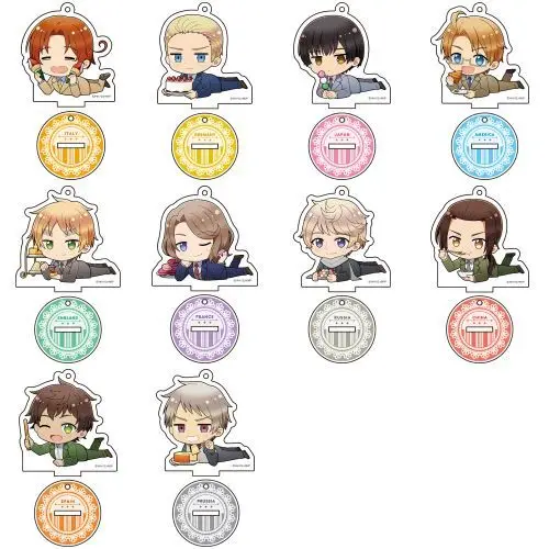 10 cm horúca hra Hetalia Axis Powers Anime akrylový stojan Doll Taliansko Nemecko Francúzsko Čína postava Postava Plate cosplay hračky pre darček