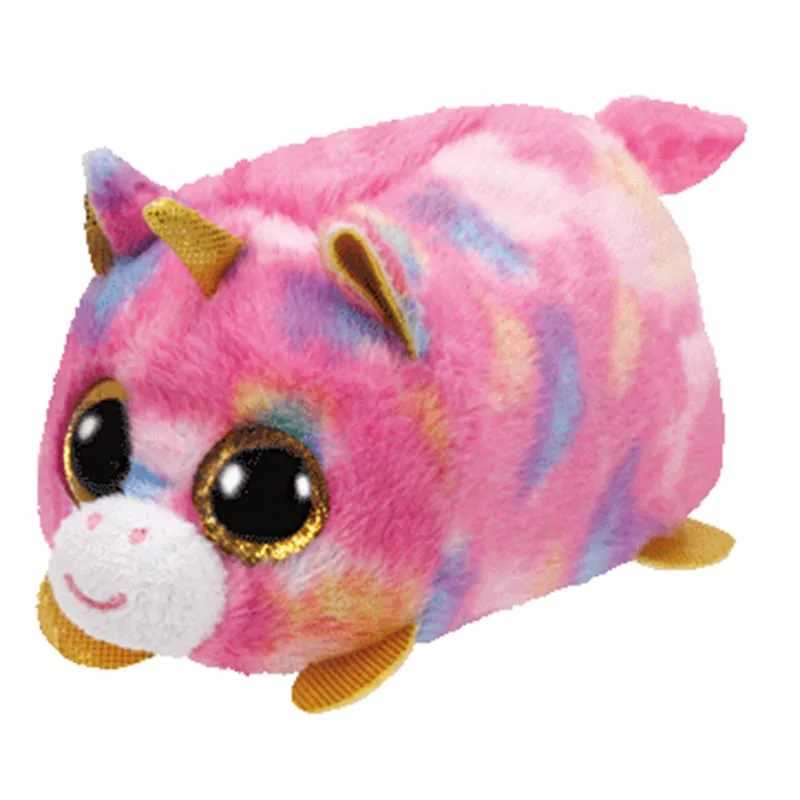 10 cm Teeny ty beanie veľké oči Phone Telefón vymazaný plnený plyšový hračky Pink Pink Unicorn Star Deti vianočné darčeky