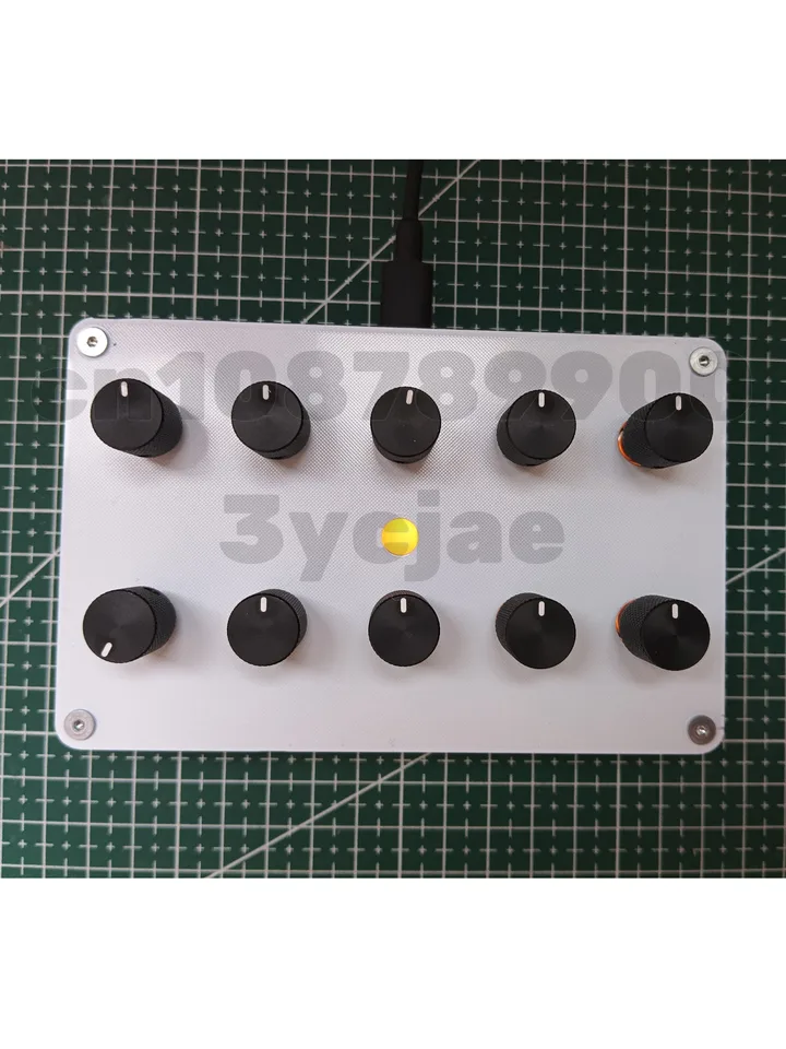 10 gombíky Vlastné CC Information Volume Zväzok USB-C hudobný hostiteľský softvér MIDI Controller