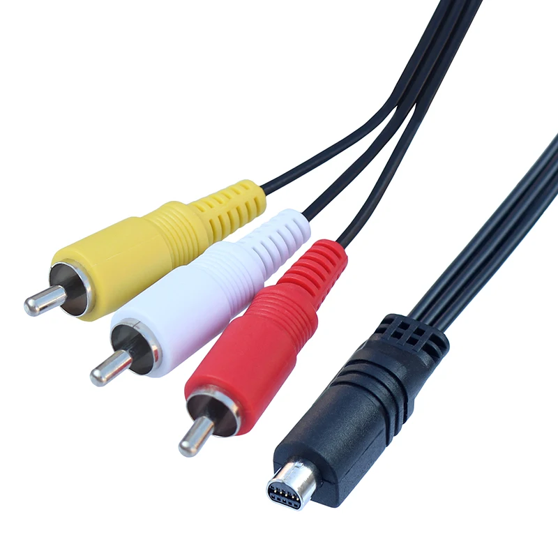10 -kolík na kompozitné video AV RCA Digitálny kamerový kábel pre Sony DV