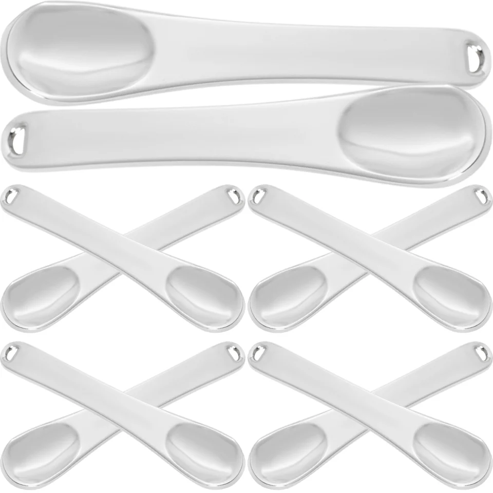 10 kovov kovová lyžica krásy špachtľová špachtľová starostlivosť o pleť Mini pre kozmetiku Hydratačný krém na očné krémy Spoons Lotion