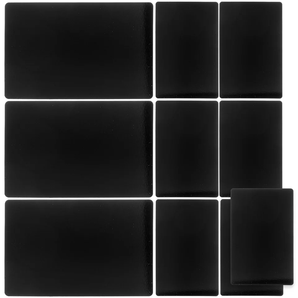 10 kovových kariet na vizitky Kovové karty Blank Sladké meno DIY vyryté ladenie hliníka