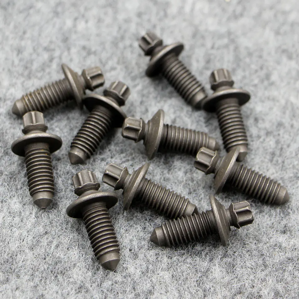 10 ks aplikuje na golf 6 MK6 Octavia Jetta Tiguan Ignition Lock Upevňovacia skrutka zapaľovacia skrutka zapaľovanie hliníkovej upevňovacej skrutky
