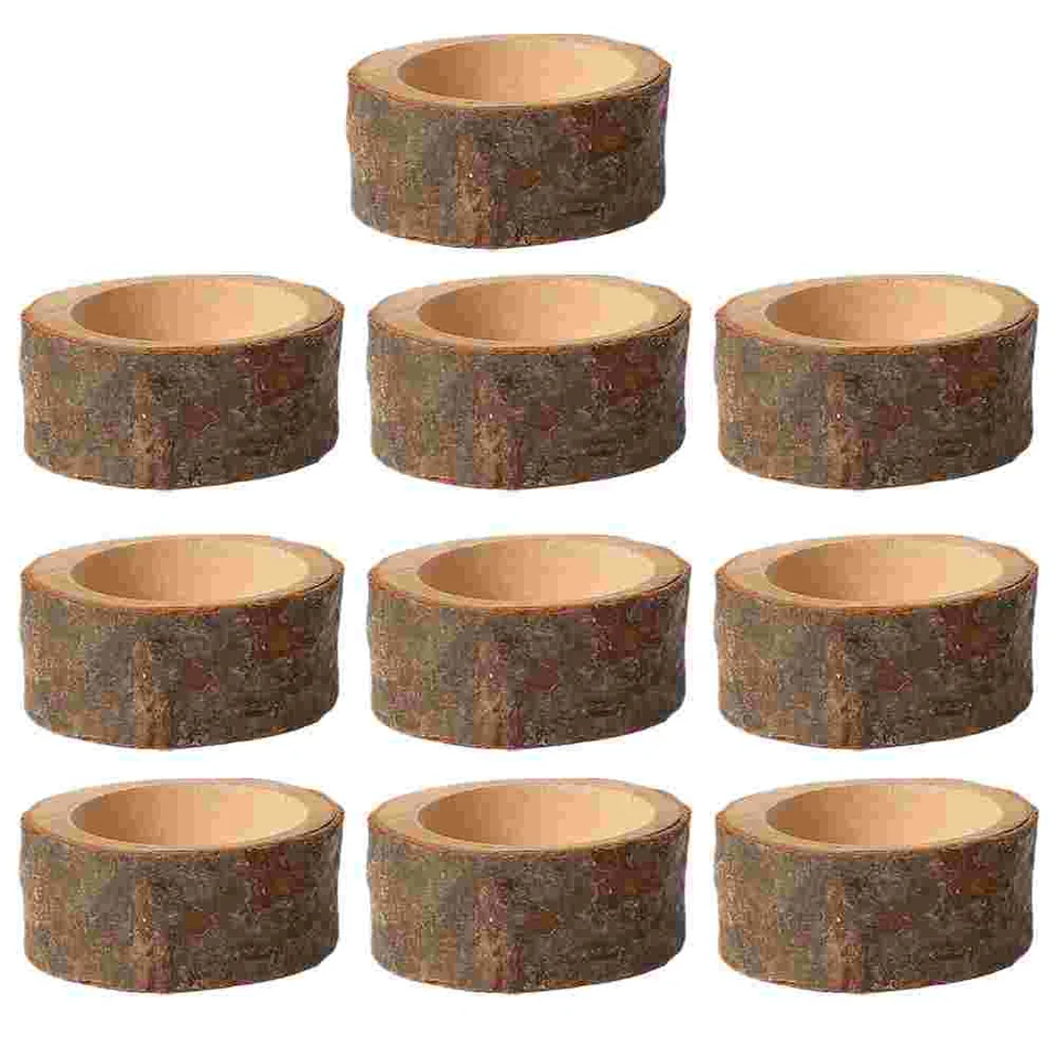 10 ks drevený držiak Tealights Dekoratívne svietniky Ornament Classic Creative Creaty Svietsconer Container Tissue