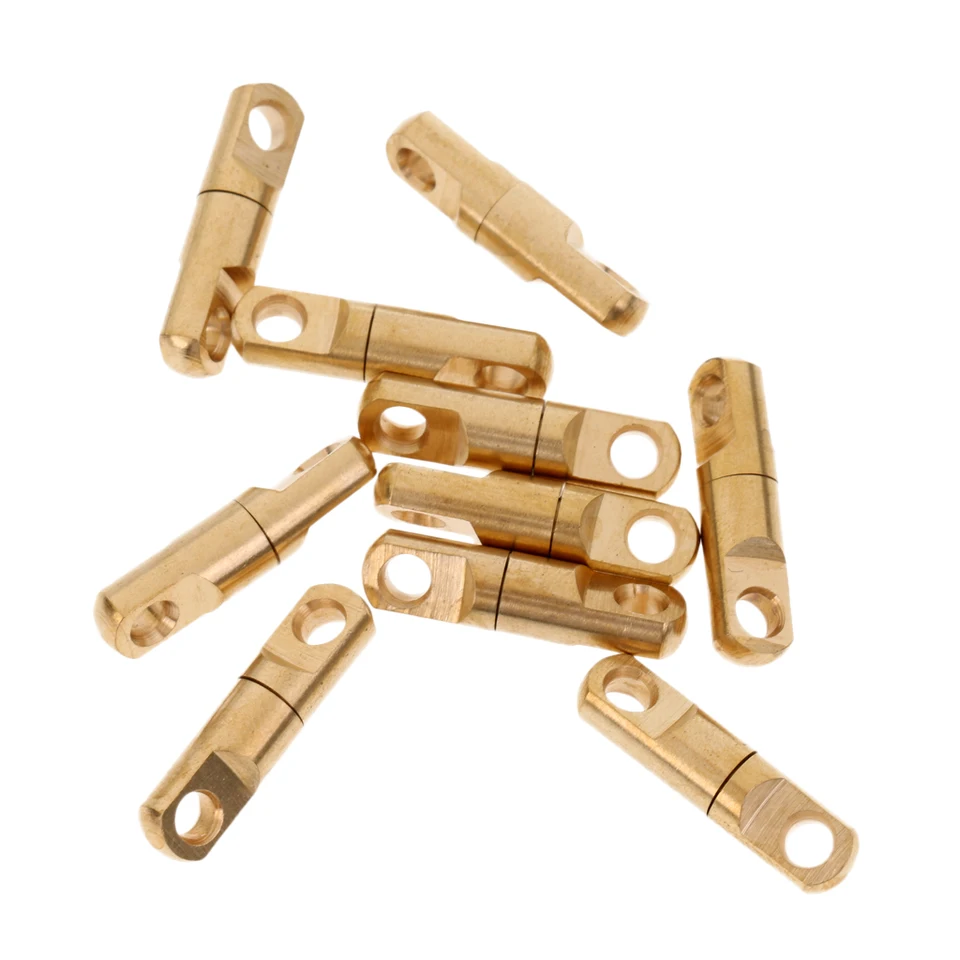 10 ks Mosadzné vysoké dane otočné pevné krúžky rybársky konektor 3,5 mm/4 mm/6 mm