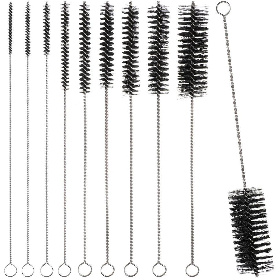 10 ks Shot Slaw Cleaner Brush Extra Long Cleaning Nylon Bottle Tools tenké pre šperky