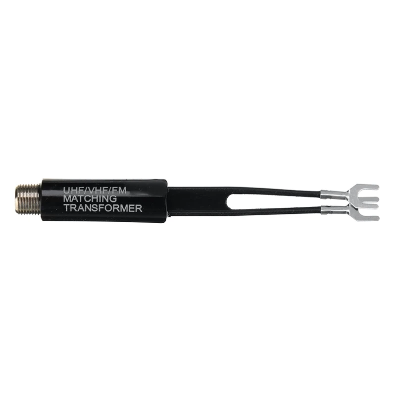10 ks UHF VHF FM 75-300 OHM TV anténny adaptér Zodpovedajúci koaxiálny kábel transformátora