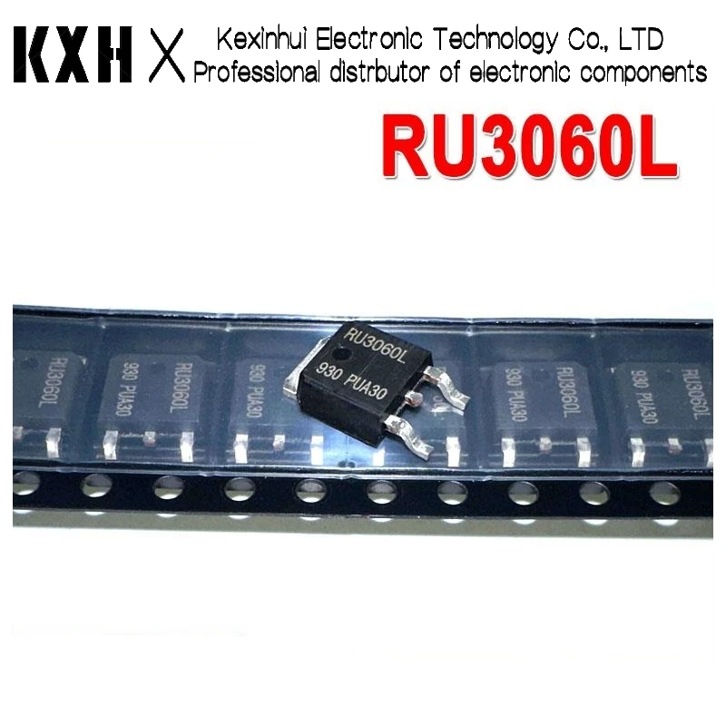 (10 kus) RU3060L TO-252 3060L N-Channel 30V 53A MOS Field Effect Tranzistor SMD TO252