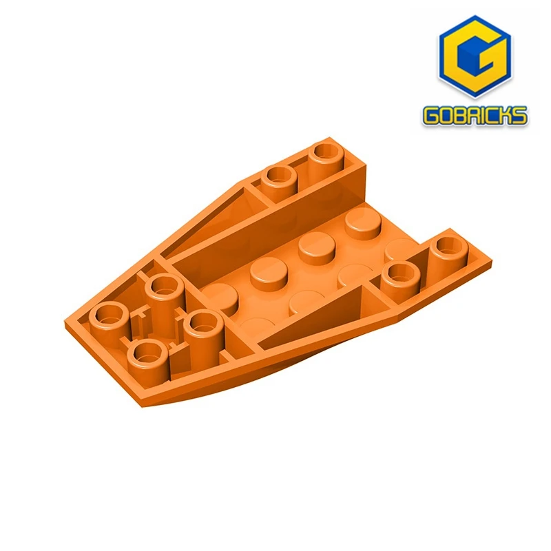 10 kusov Gobricks GDS-1126 Kompatibilný s 43713 Wedge 6x4 Triple Invertované zakrivené detské hračky Zostavy stavebného bloku