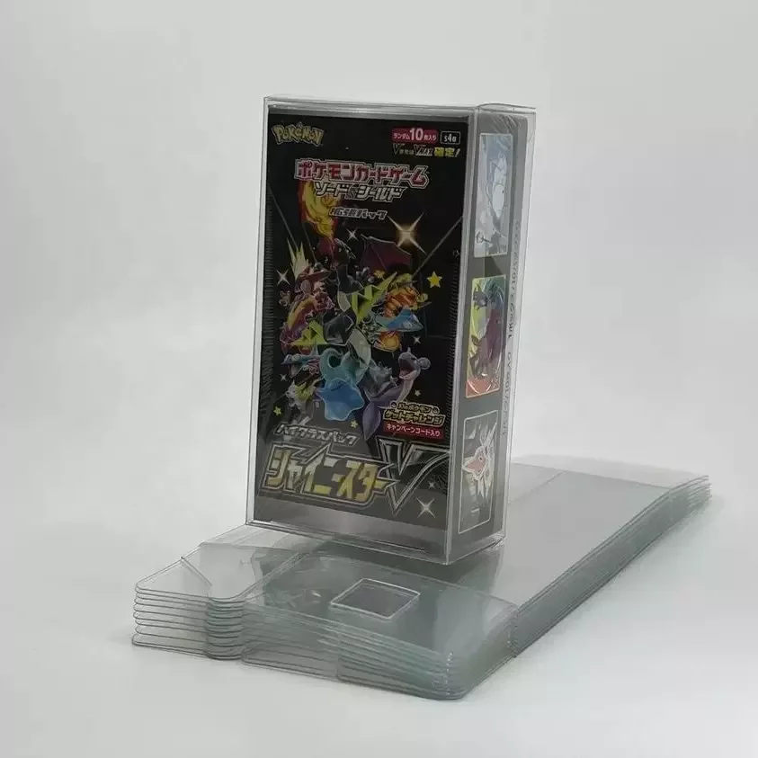 10 kusov PVC PVC Japanese High End Booster Box Plast Plast Protector Puzdro Chráni zobrazenie pre japonské karty krabíc