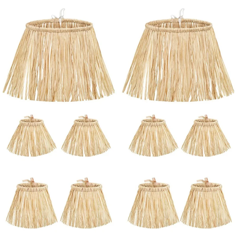 10 kusov Scarecrow Slaw Kit Raffia Material Material Scarecrow Kostým príslušenstvo dekorácia rafia krku rameno a členkové kravaty
