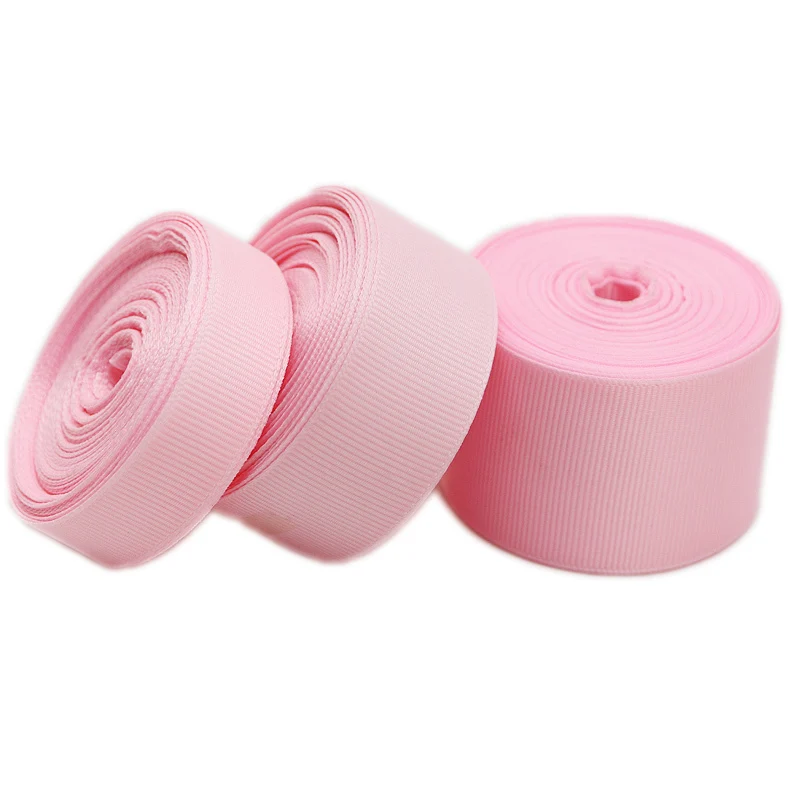 (10 metrov/šarža) Pink Grosgrain Ribbon Veľkoobchod darčekových obalov vianočné ozdoby Ribbóny dekorácie Party DIY （15/25/40 mm）