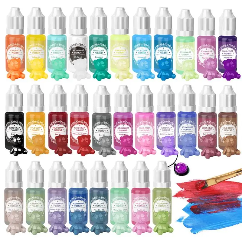 10 ml makarónovej tuhej farby Epoxidová živica pigmenty tekuté farbenie farbiva DIY výroba remeselníkov výroby šperkov výroby doplnkov