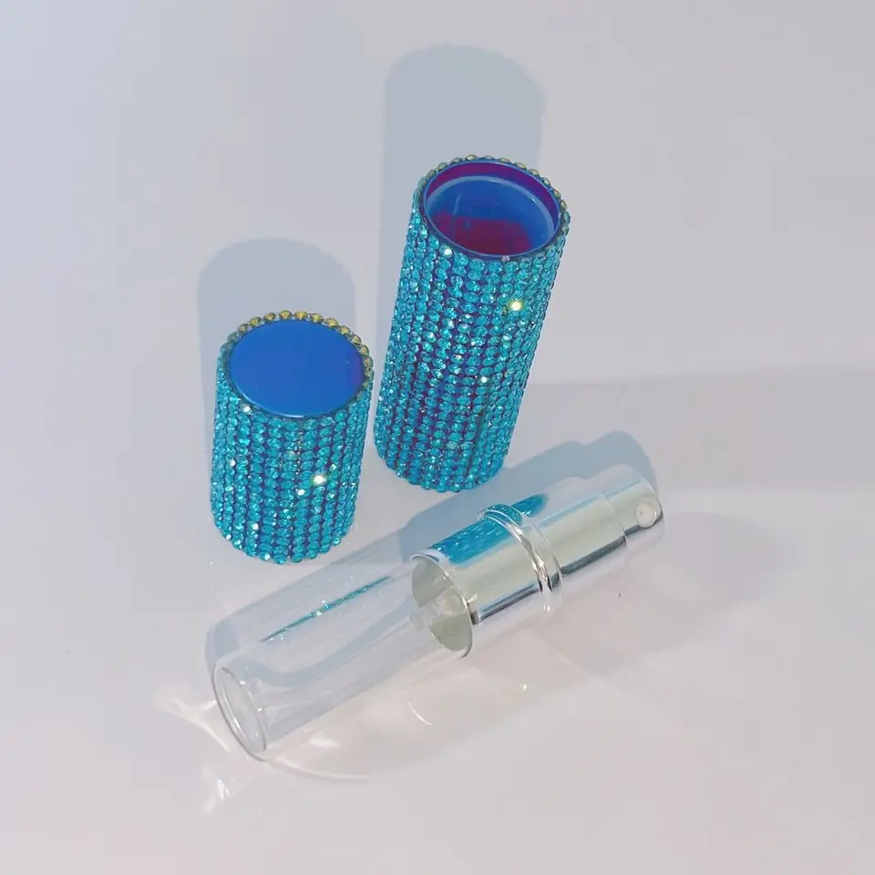 10 ml parfumový atomizér fľaša Fľašu Shinestone Vklada