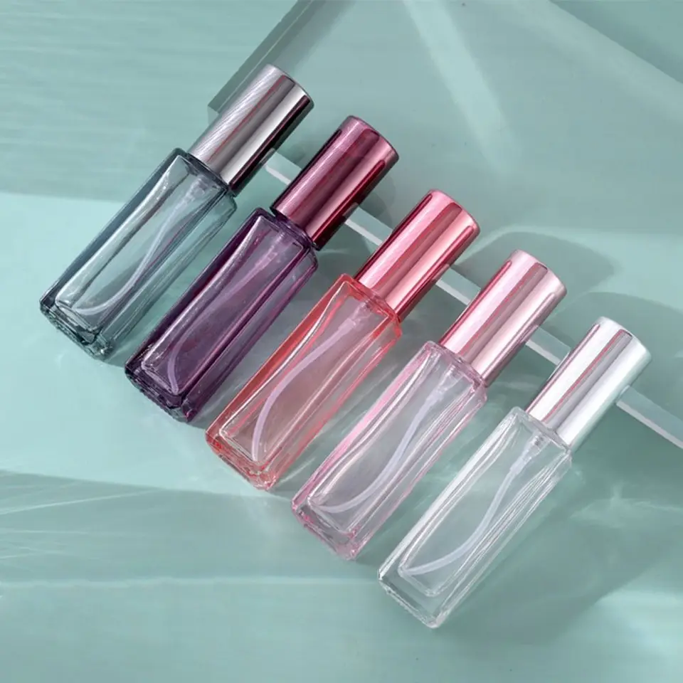 10 ml prenosný mini parfumový sprej fľaše s horúcim predajom sklenené naplniteľné fľaše Cestovné oleje tekutina kozmetický kontajner parfumový atomizér