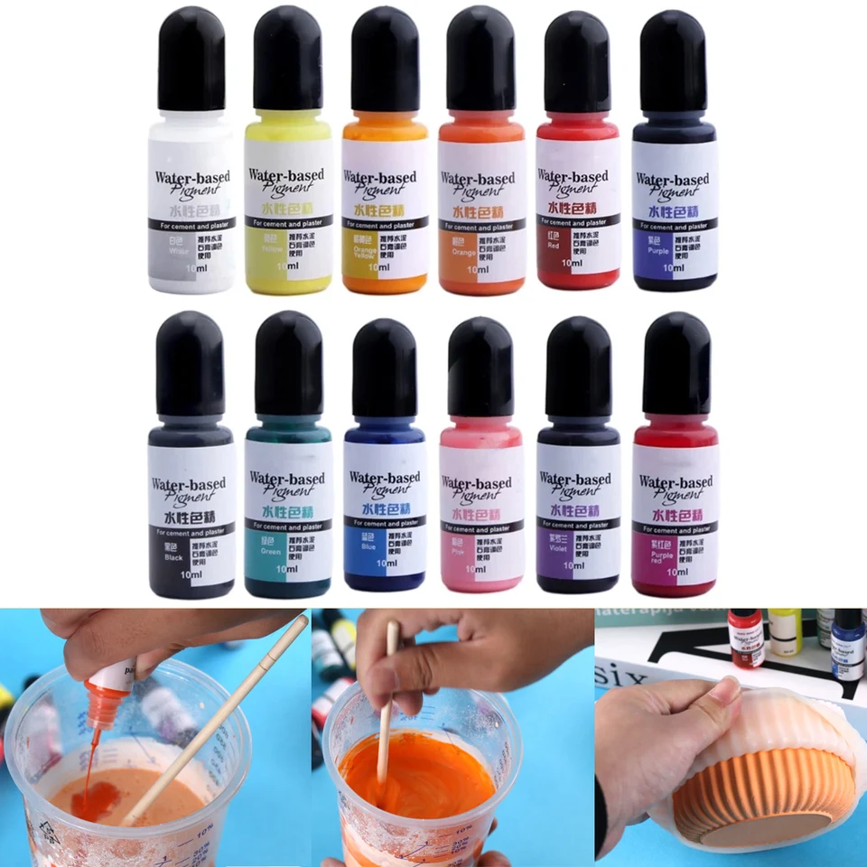 10 ml sadrového cementu sfarbenie sfarbenie Pigment DIY PLASTNÉ PRÁVO PRÁVNE PRÁVO