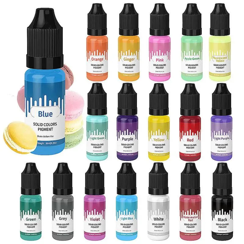 10 ml tuhej farby Epoxidová živica pigmenty kvapalné farbenie farbenie DIY epoxidová živici Epoxidová živica ručne vyrábajú remeslá pre živice formy