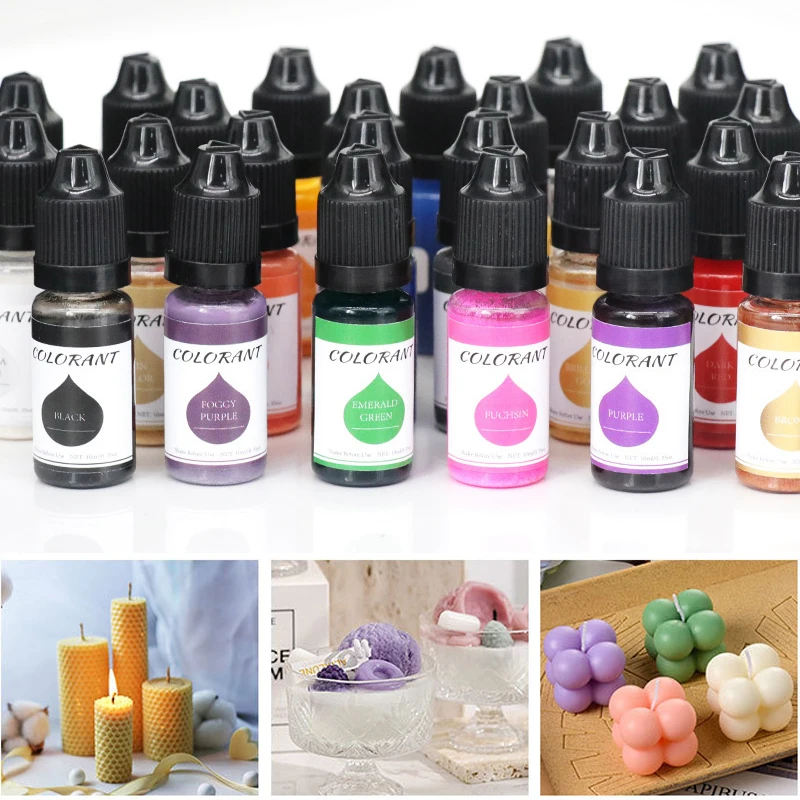 10 ml živicové pigmenty Sviečka mydla sfarbenie farbiva DIY UV Epoxidová živicia pleseň tekutina sfarbenie šperkov výroby ručne vyrábané remeslá