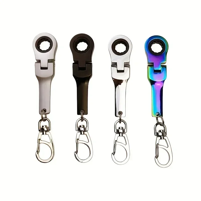 10 mm Ratchet Wrench Mini v tvare JDM kovové závodné kľúče kľúče kľúče kľúča kľúča kľúča Keyring nastaviteľné nástroje Nástroje