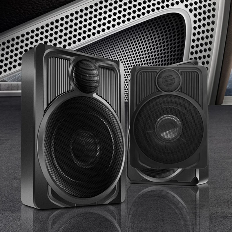 10 -palcový 600W Subwooferový reproduktor aktívny pod sedadlom Slim Sub Woofer Amp Super Bass Stereo reproduktorový zosilňovač zvukový procesor