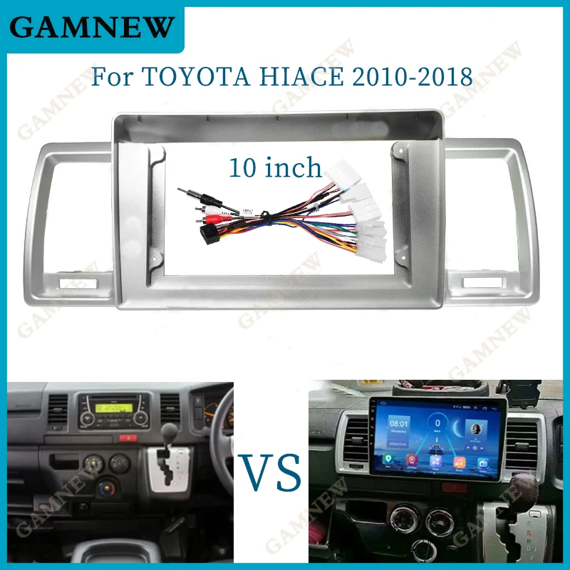 10-palcový automobil Fascia Adapter Canbus Box Decoder pre Toyota Hiace 2010-2018
