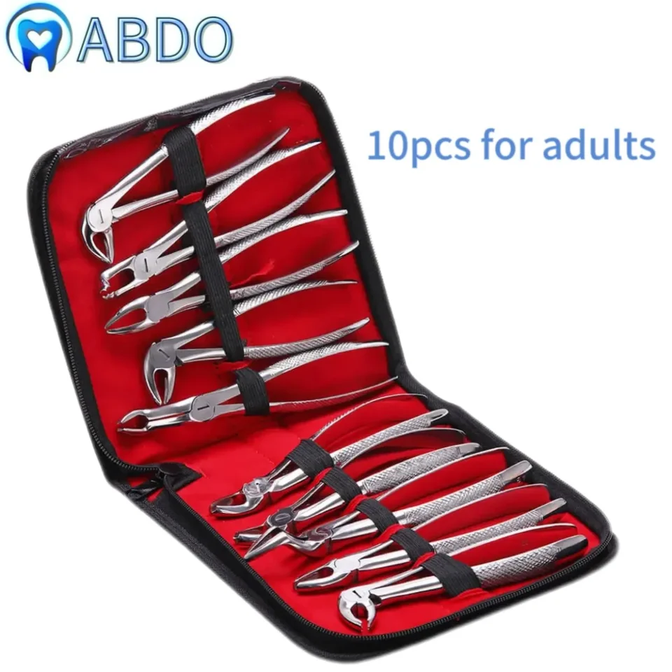 10 PCS Kliešte na zubné extrakcie Kliešte pre dospelých