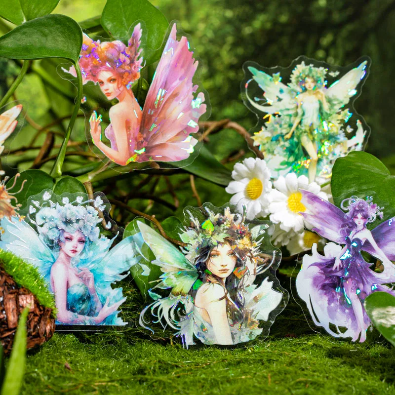 10 počítačov kvetinová téma Pet shell shelly holé ruky kniha Angel Figure Ozdobné papierové nálepky zo scrapbookingu doplnky