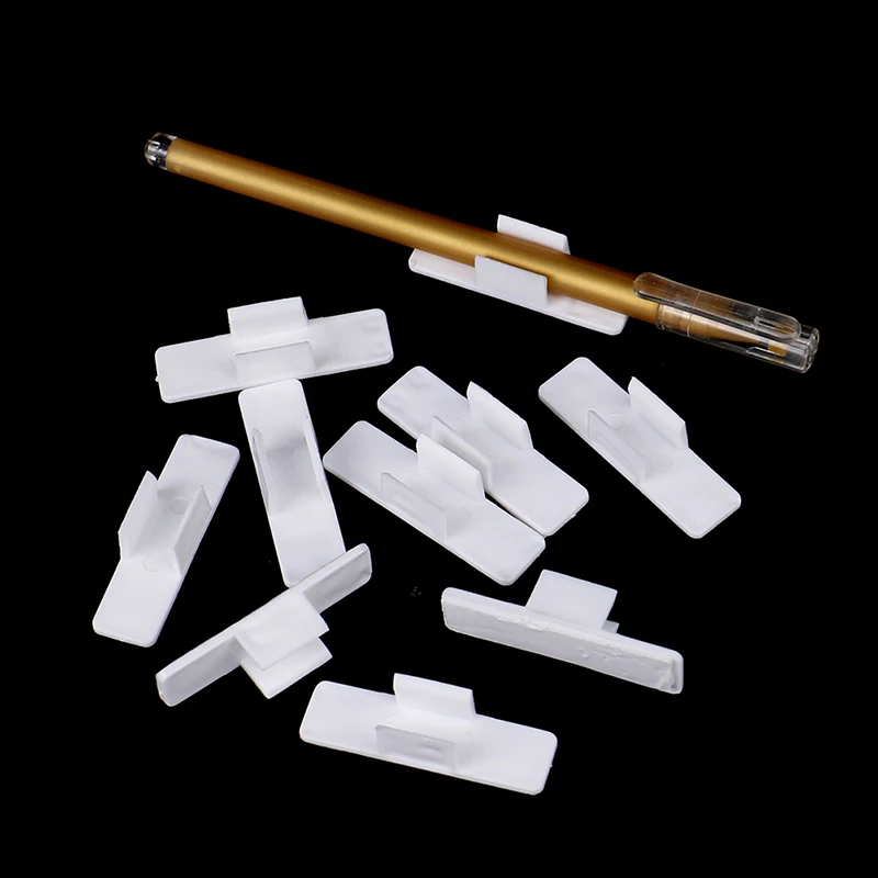 10 počítačov Self-pasívny držiak pera pre notebook Stylus Ballpoint Pen Pen ceruzka Cons Clip Držiteľ držiaka držiaka pera Pen Fixné pero puzdro
