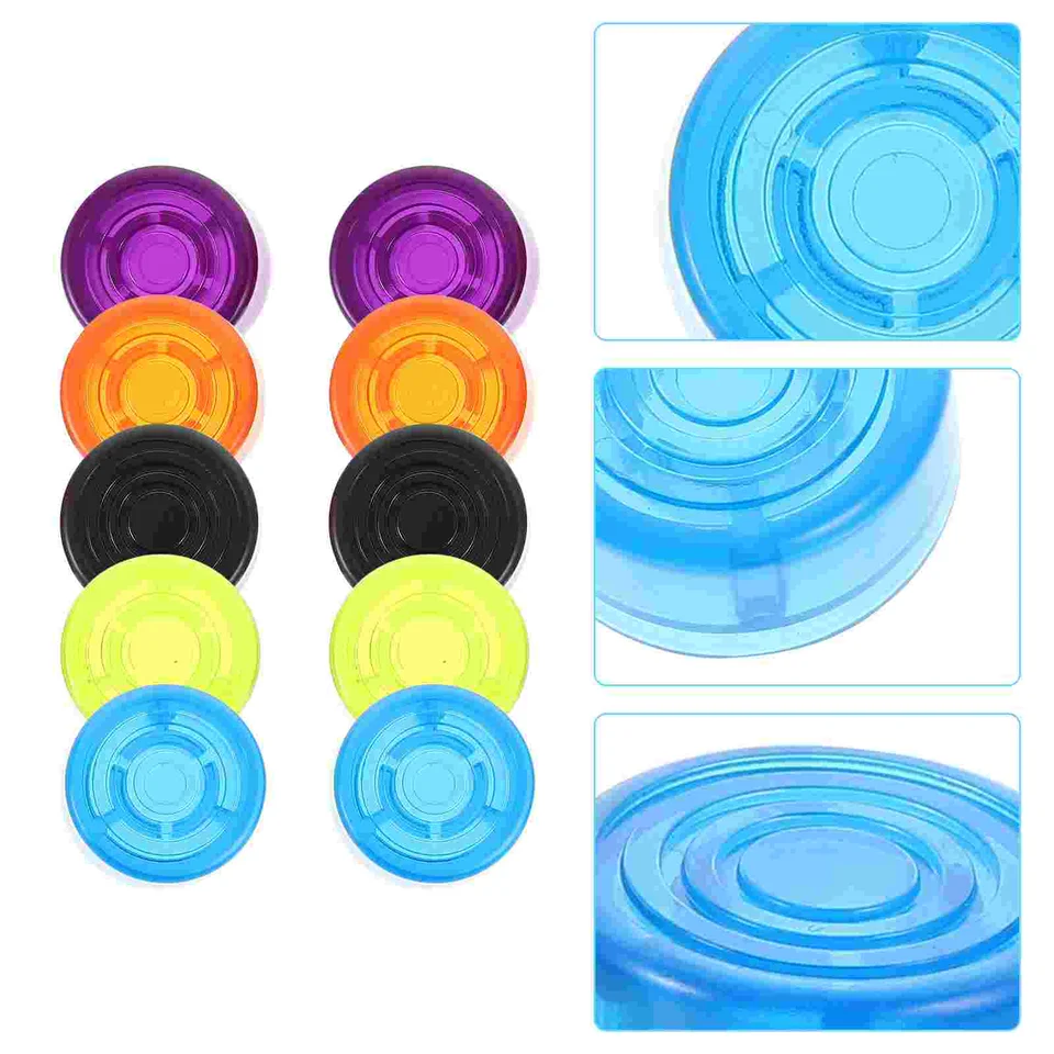 10 počítačov viacfarebný efekt pedálového čiapky Stompbox Accessories Hat Electric Guitar 10pcs Gitary Top Cover Topper Footswitch Abs