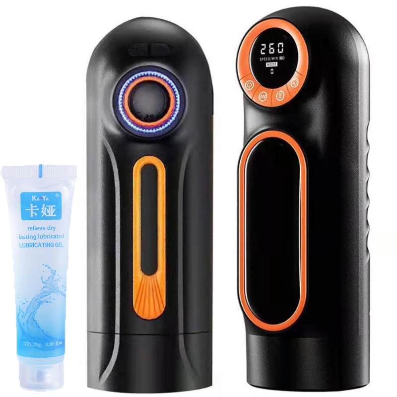10 Priamy mužský automatický masturbátor Teleskopický saving vagínu LED displej s hlasovou interakciou Massager stimuluje
