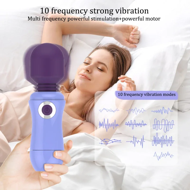 10 rýchlostí AV Magic Wand Výkonný klitoris vibrátor pre ženy G Spot Massager Stimulátor ženský masturbator sexuálne hračky pre dospelých