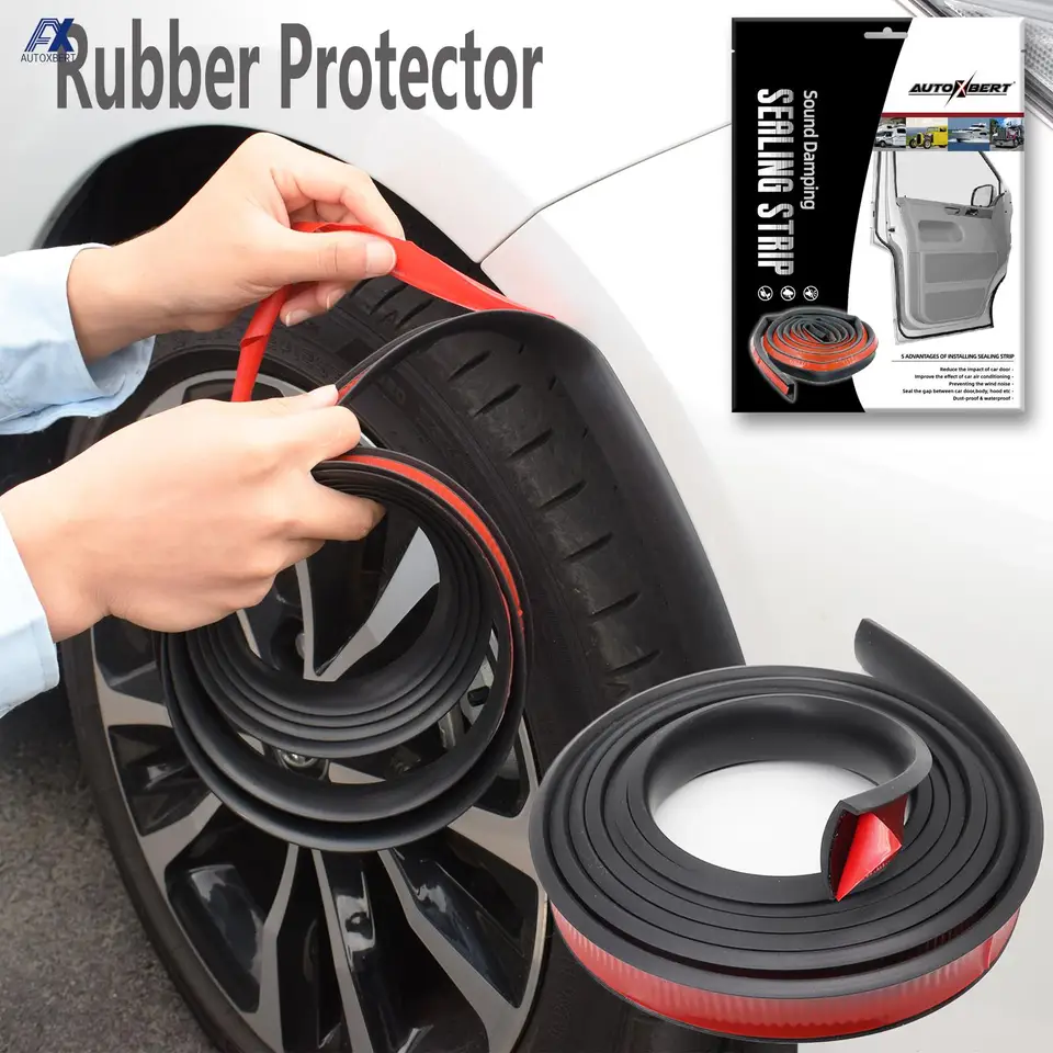 10 stôp nákladných automobilov Fender Fender Fender Arch Arch Wheel OfeBrow Protector Ochranca gumový lišta Tresp