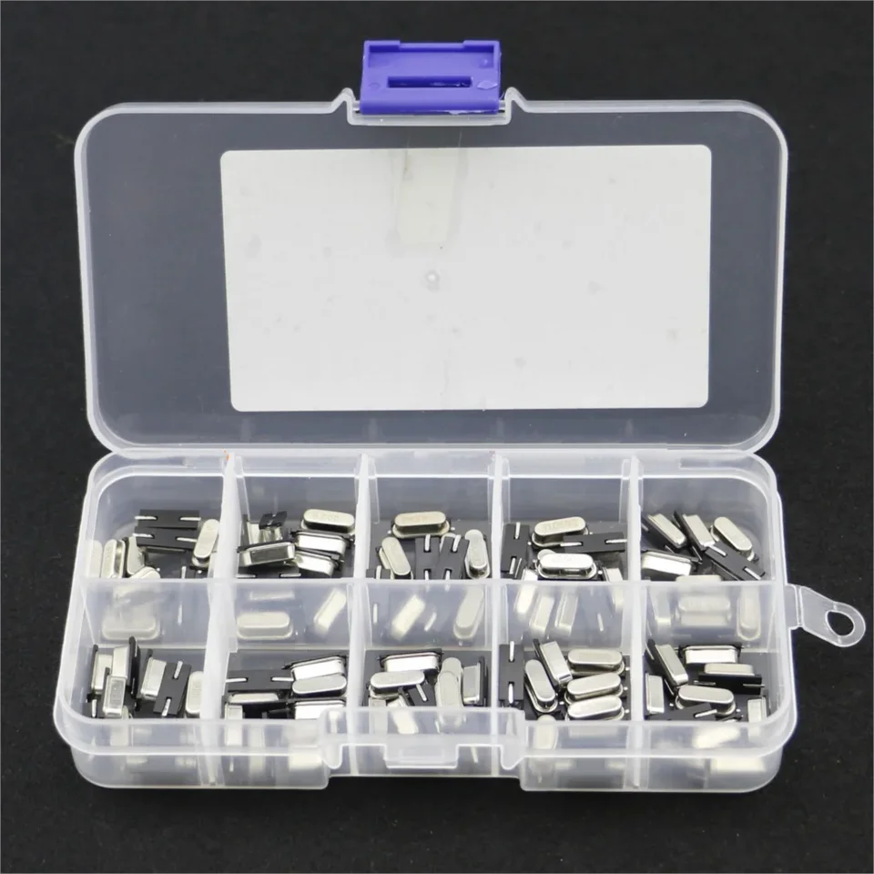 10 Valuly HC-49S Quartz rezonátor SMD kryštálová oscilátorová súprava 4MHz 6MHz 8MHz 12MHz 16MHz 24 MHz 25 MHz 48MHz 2pin DIY Elektronická súprava