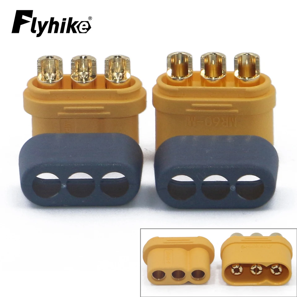 10 x Zhromaždenie zátky MR60 3,5 mm 3 konektorový konektor T CONECTUM CONFACT CONFEKTOR OBLASTI S OBCHODNÝM krytom pre RC MODEL (5 párov)