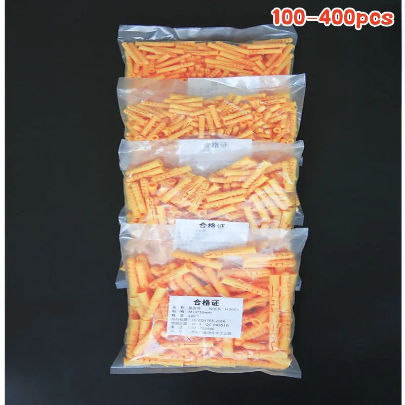100-400ks rebbované plastové expanzné potrubie M6 M8 M10 GUMBER PLAST PLASTNÁ RAP NYLON Stĺpc