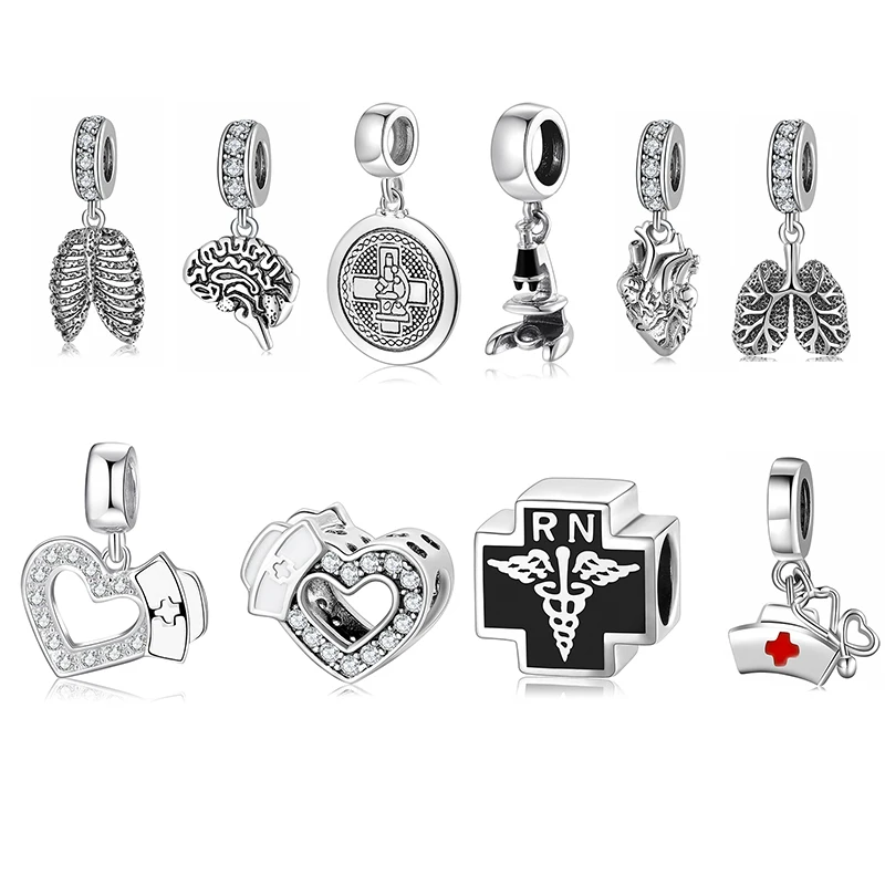 100% 925 Sterling Silver Modeling Modeling Heart Hat Pendant Pendant sa hodí