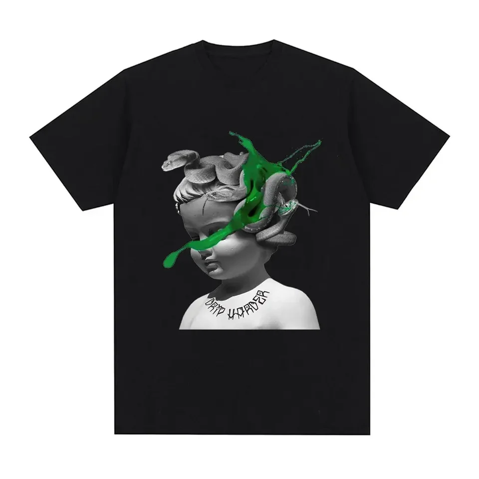 100% bavlnené tričká s krátkym rukávom Streetwear Rapper Lil Baby & Gunna Kvapkanie Hard Trišt Pánske pánske hip hopové tričko Tričko Príležitostné